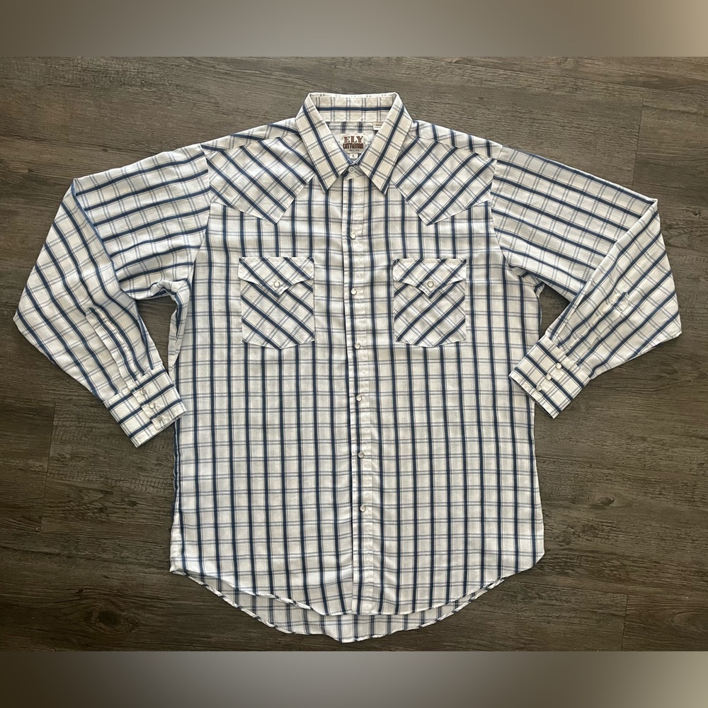 Men’s ELY CATTLEMEN pearl snap shirt